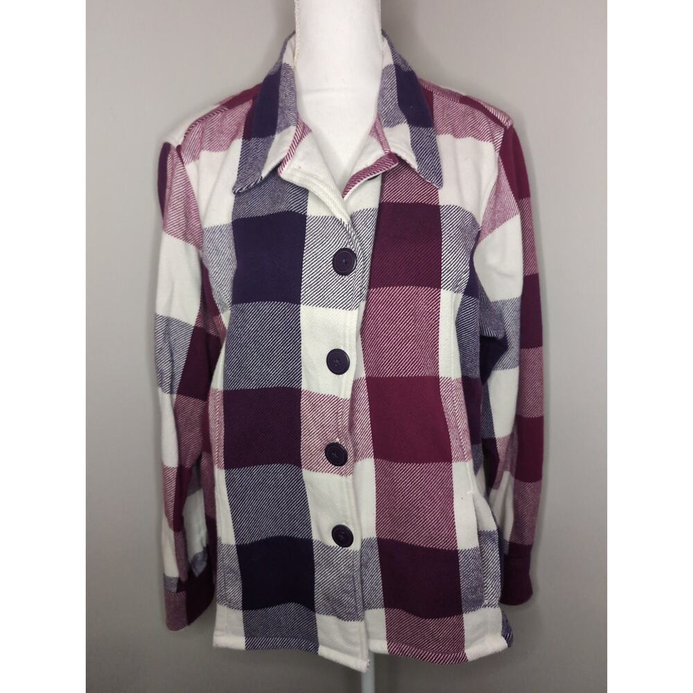 Cabela's outdoor cozy checkered plaid button up shacket xxl